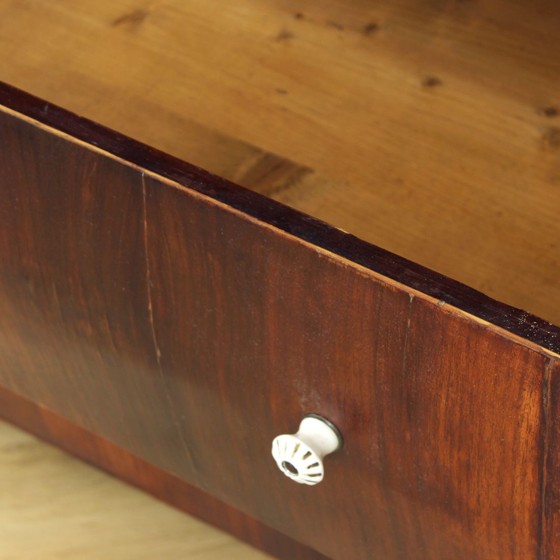 Huge Art Deco Chest Of Drawers, Czechoslovakia 1920s photo furniture