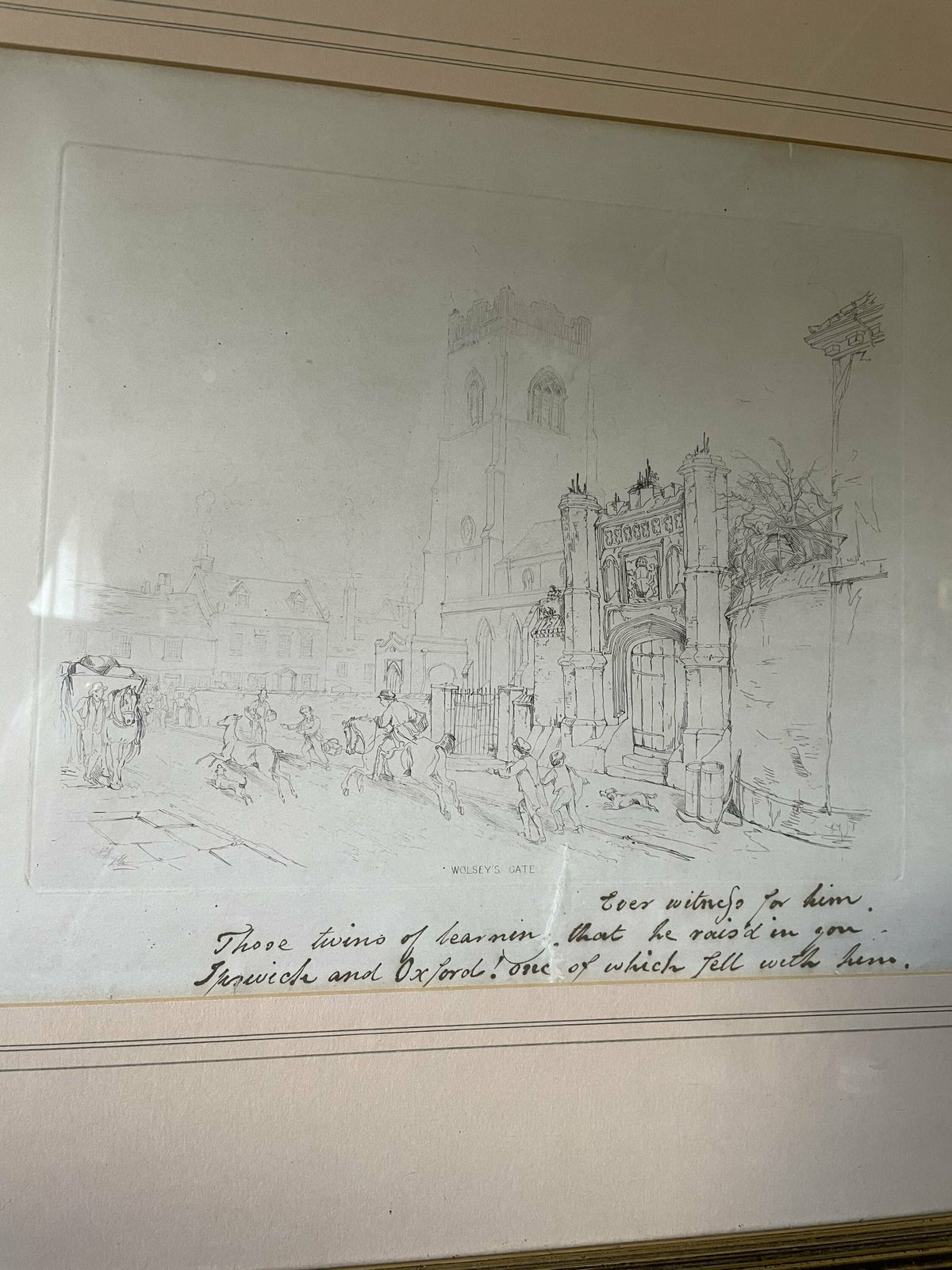 One Day From The Diary Of A Stag Wolsey’s Gate Ipswich Edward Smyth Mrs David Hambury Antique photo buy