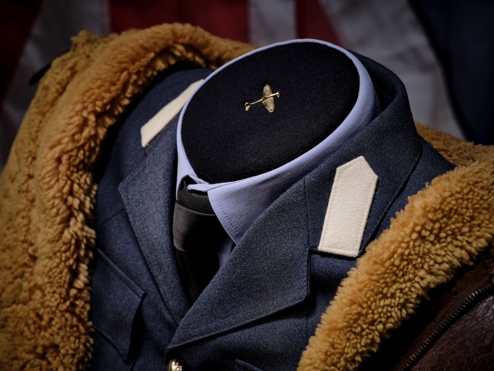 The 'Biggles' One Off Original Ww2 Spitfire Pilot Sheepskin And Leather Irvin Flying Jacket Chair, England Circa 1940's. photo vinterior