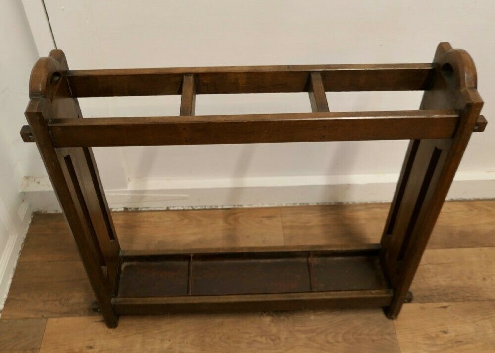 An Arts And Crafts Oak Hall Stick Or Umbrella Stand photo for sale