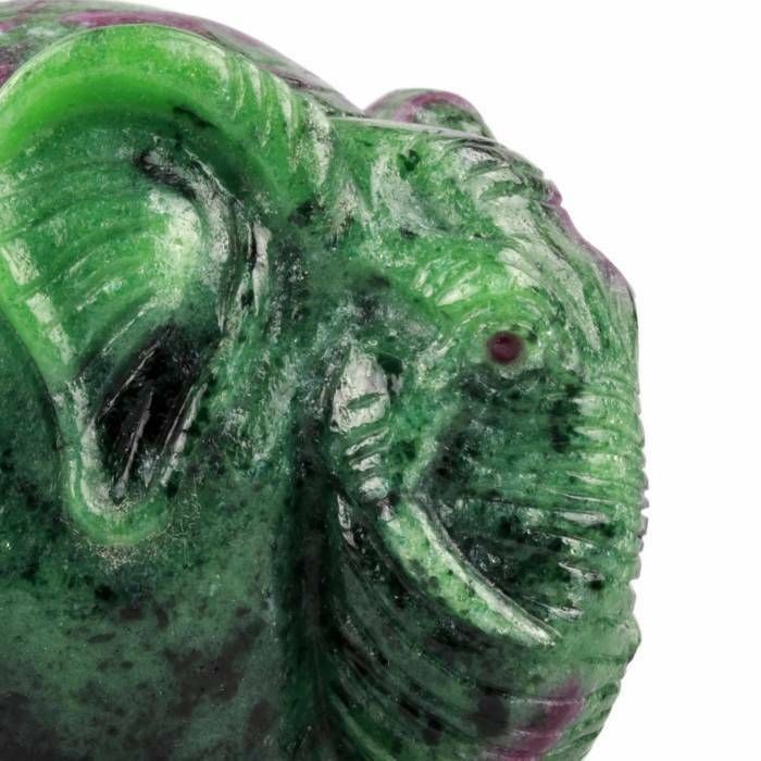 Carved Figurine Of An Elephant In Faberge Style 20th Century photo vinterior