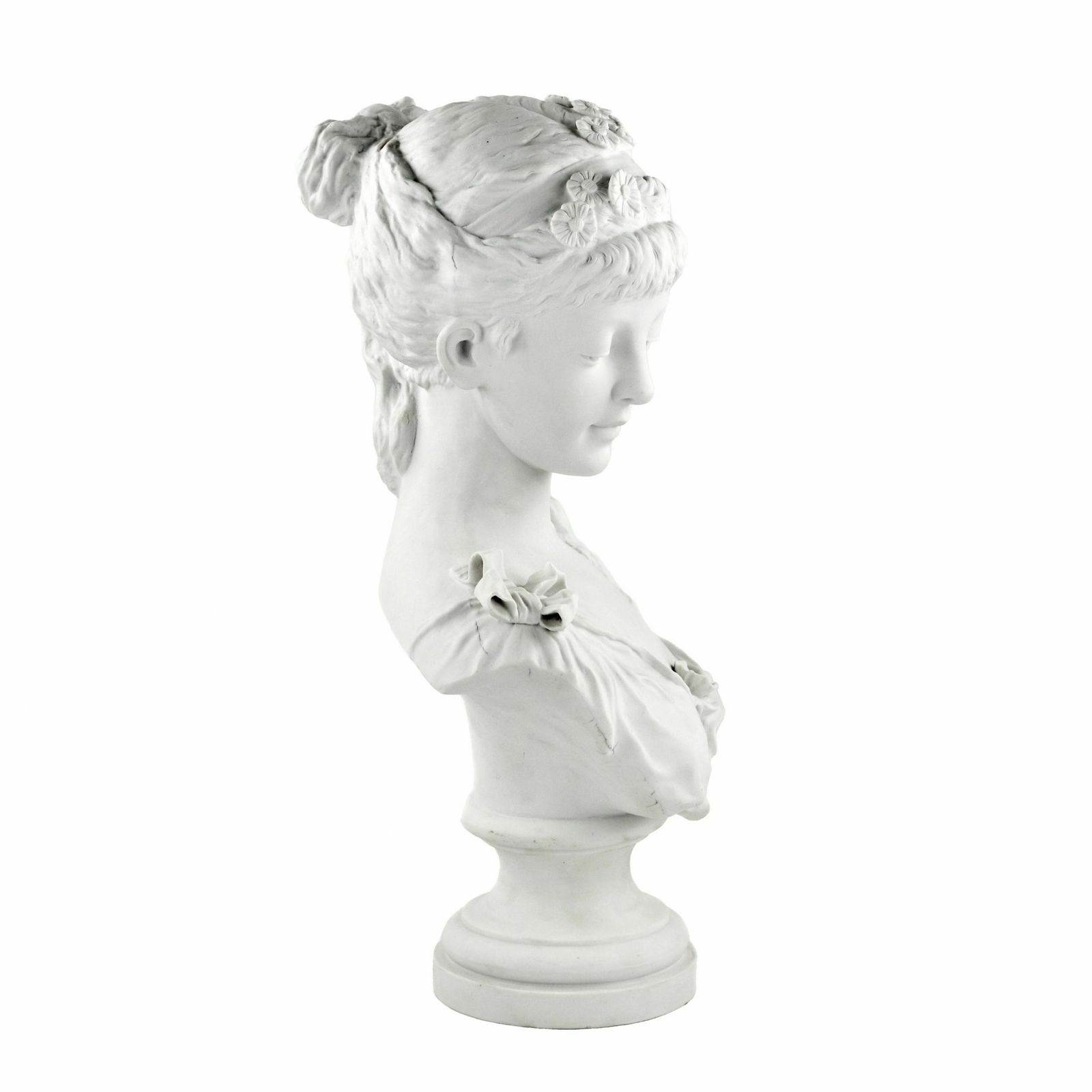 Bust Of A Young Girl, 1800s, Antique photo for sale