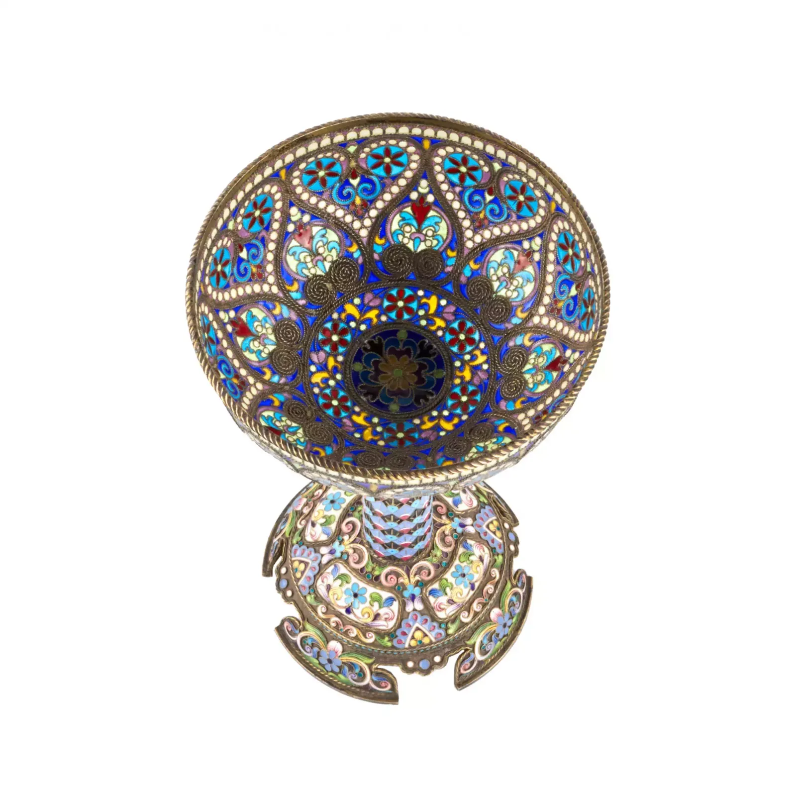 The Magnificent Silver Goblet Of Ivan Khlebnikov: Painted, Cloisonne, And Stained Glass Enamels. photo vinterior