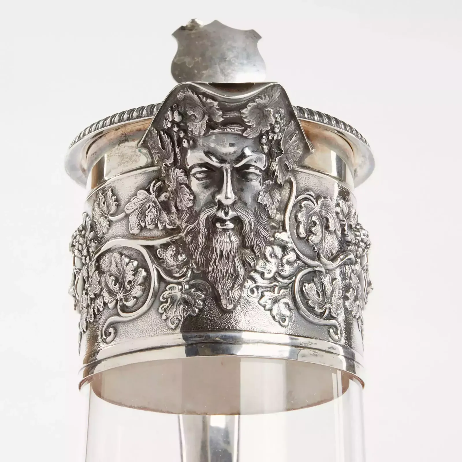 Silver Wine Jug With Glass Horace Woodward & Hugh Taylor, London 1893 photo 1197.0