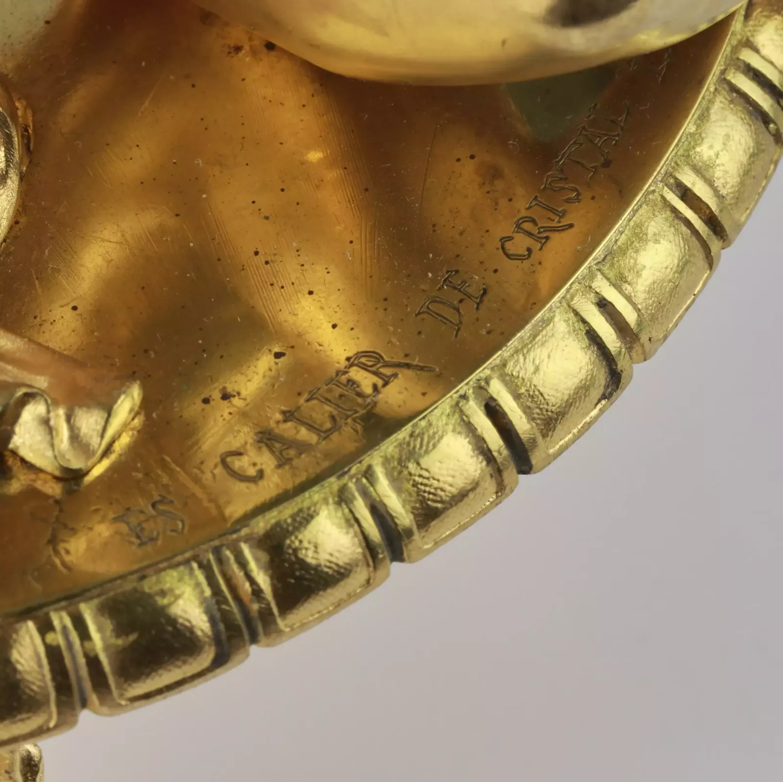 Delicate Fruit Vase Of Napoleon III Period. Es Calier De Cristal Paris photo for sale