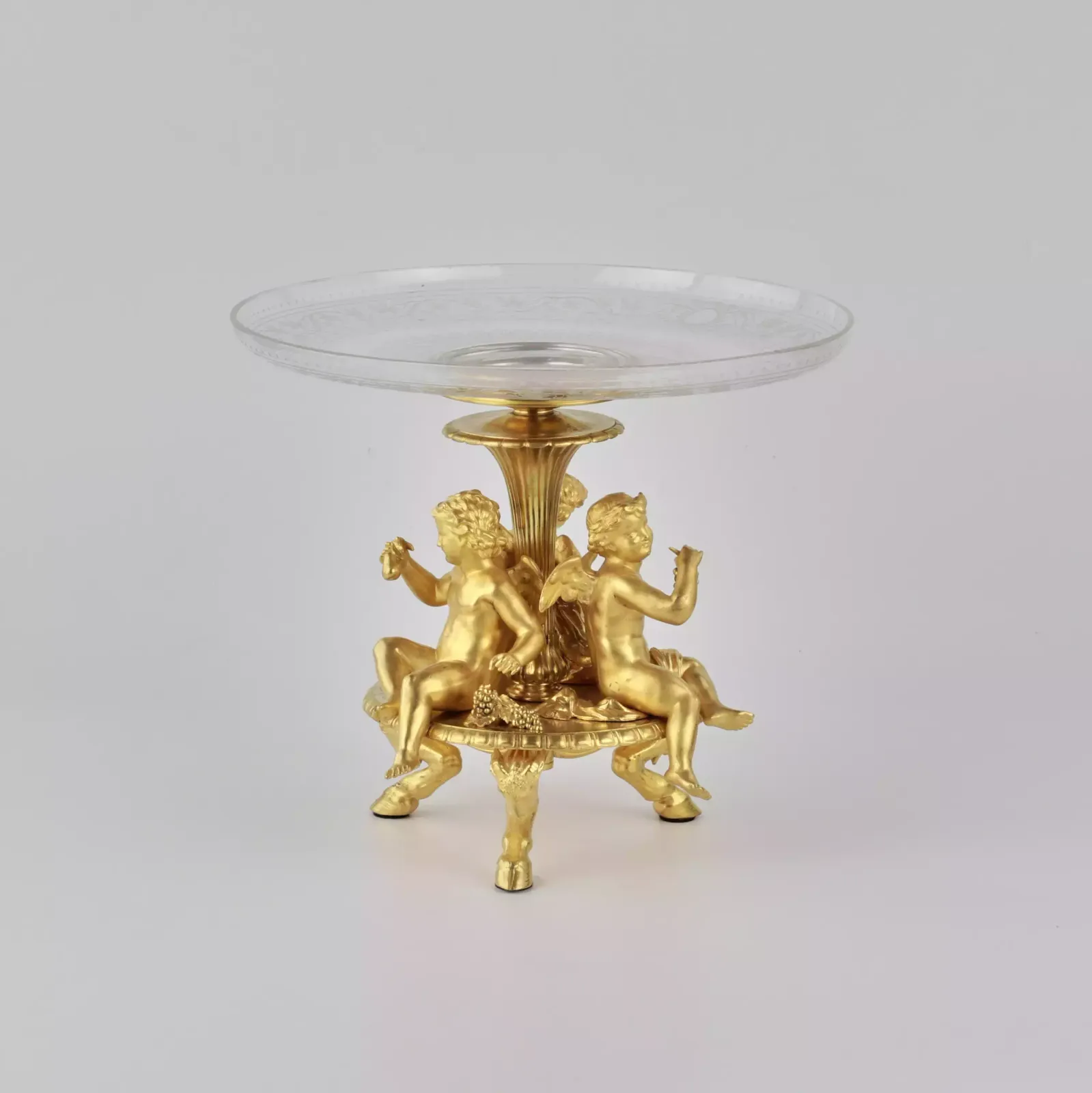 Delicate Fruit Vase Of Napoleon III Period. Es Calier De Cristal Paris photo vinterior