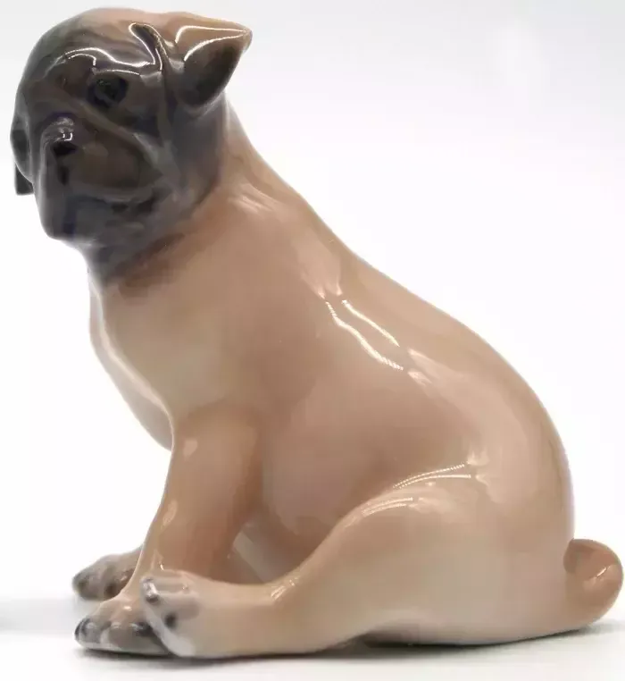 Royal Copenhagen. "Pug Puppy". 1955 Year.