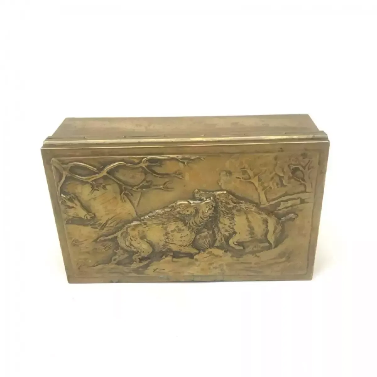 Wooden Case "Hunt", Early 20th Century