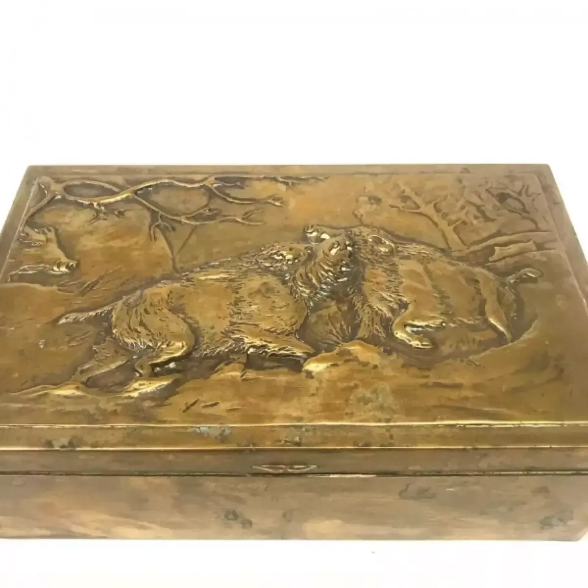 Wooden Case "Hunt", Early 20th Century photo furniture