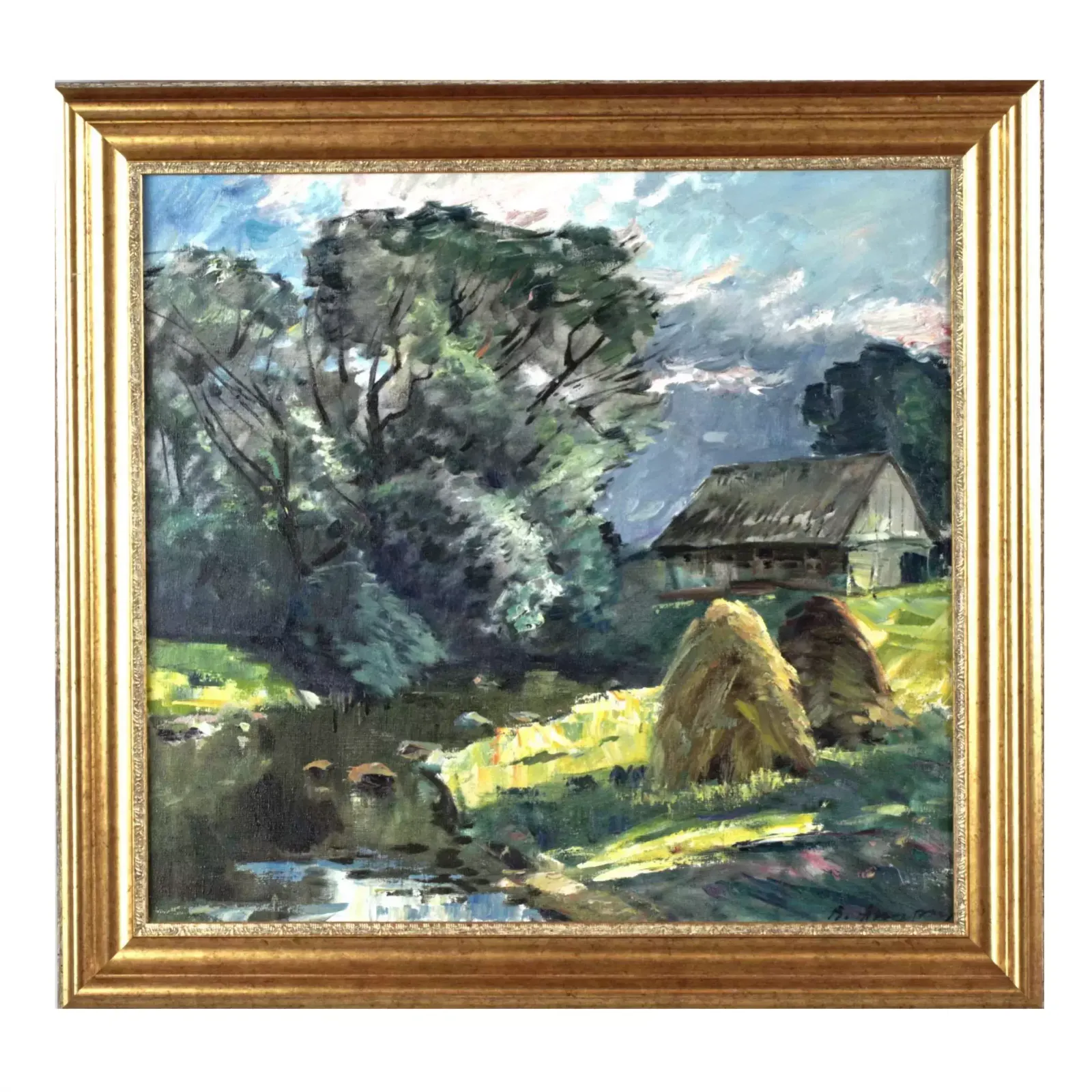 Vladimir Andrienko. "Summer Landscape". (1926   1995, Riga)