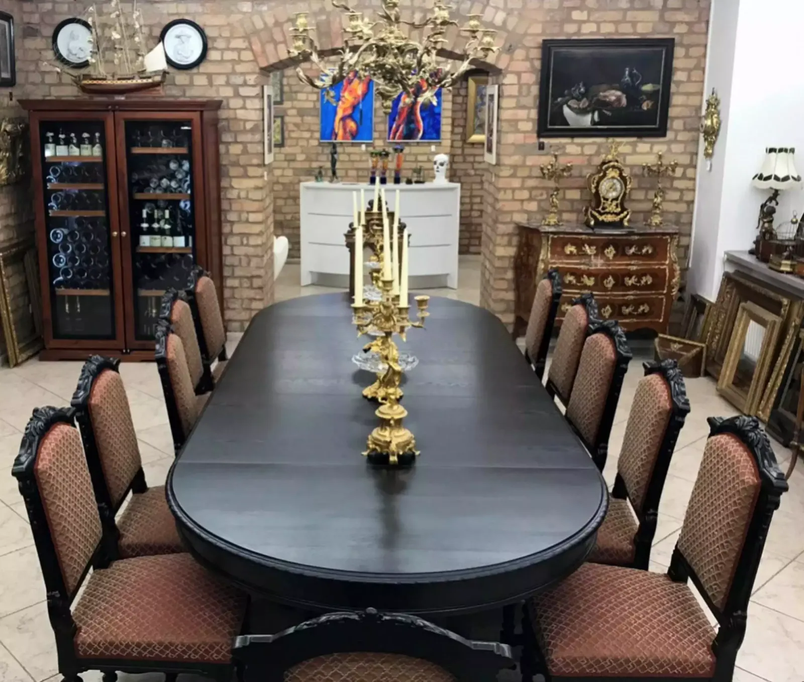 Table Set In The Style Of Napoleon III.