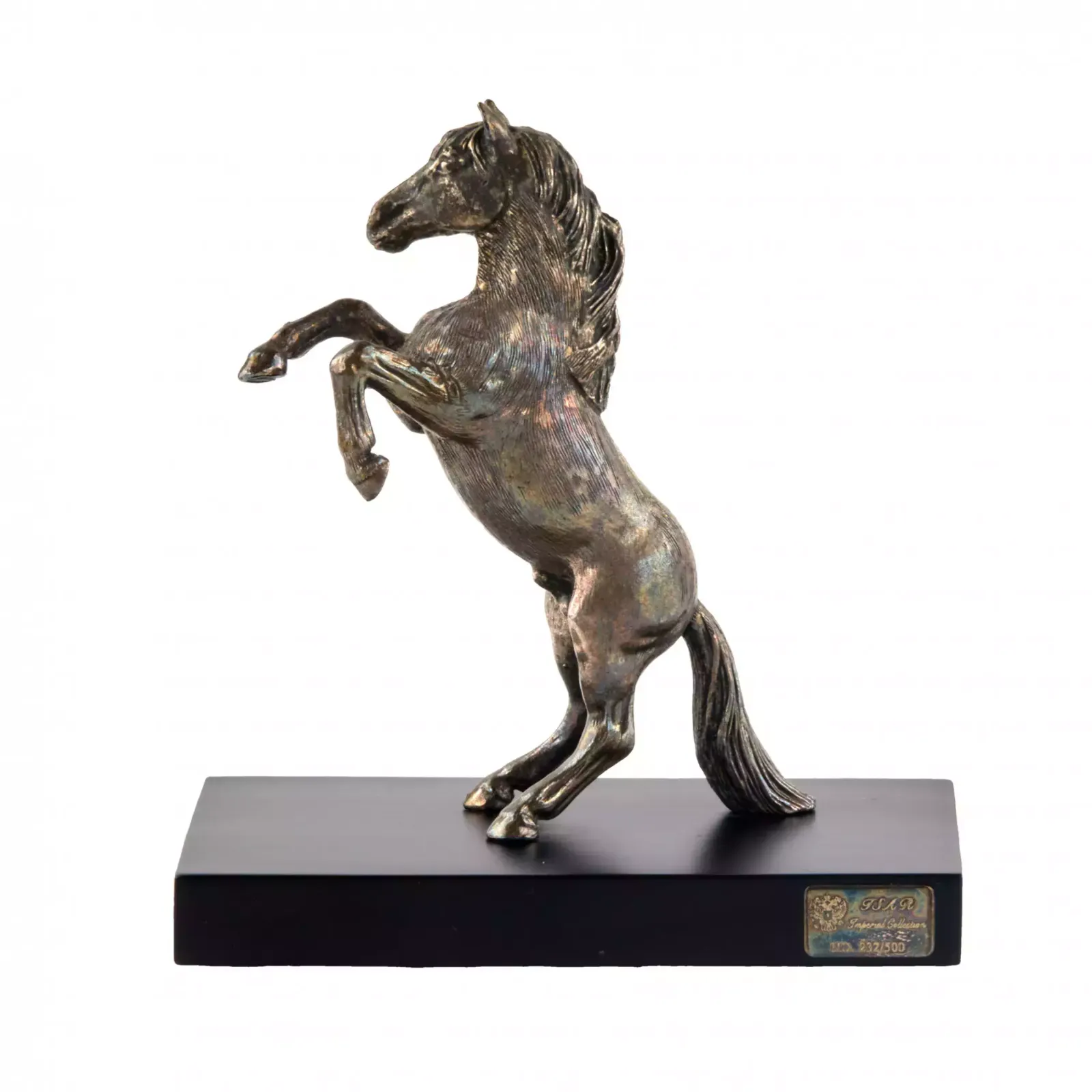 The Figure Of The Rearing Horse. Silvering. Tsar Imperial Collection. photo furniture
