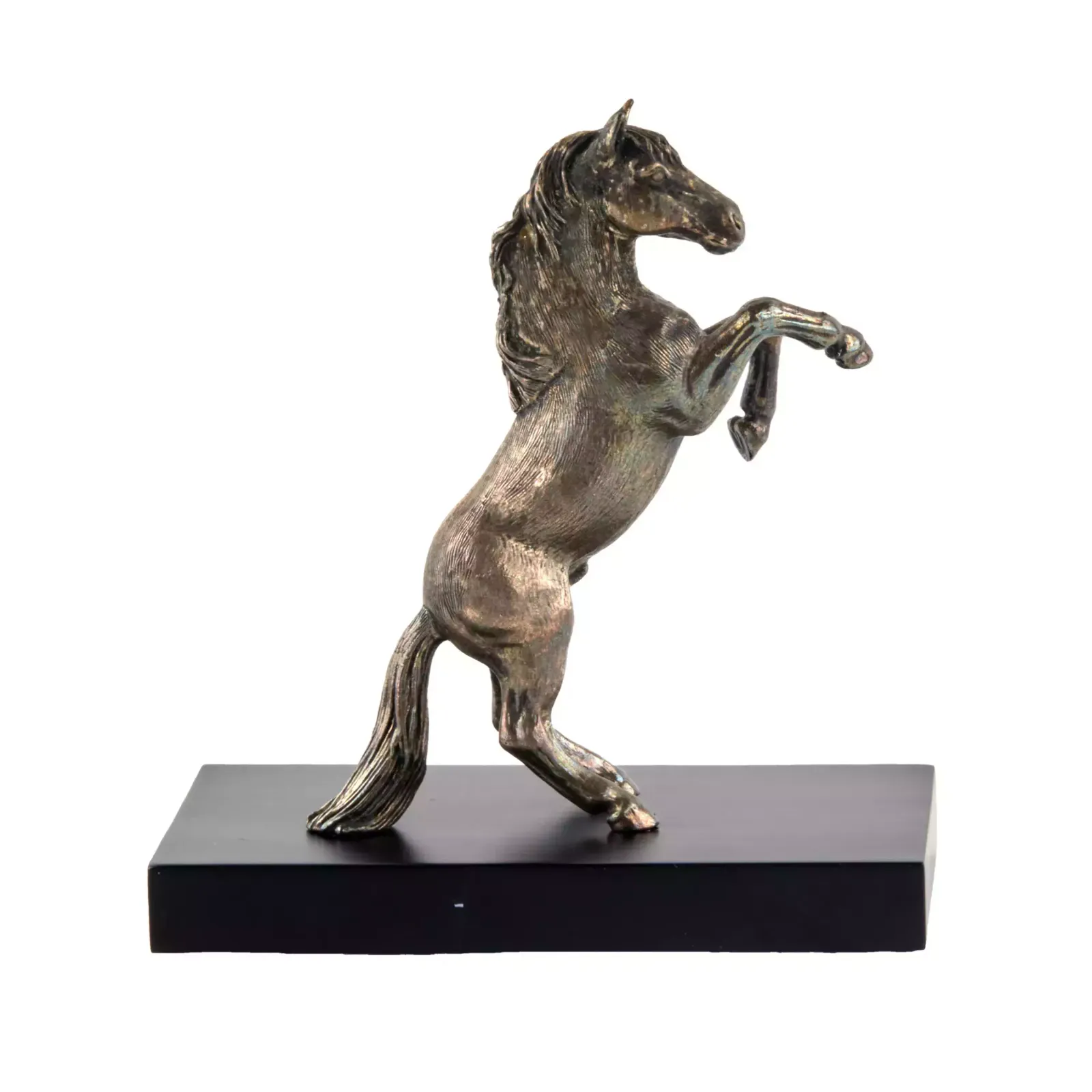 The Figure Of The Rearing Horse. Silvering. Tsar Imperial Collection. photo Art