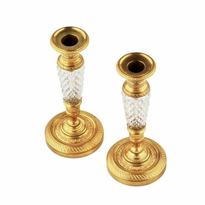 Pair Of Empire Candlesticks From The 1900s photo furniture