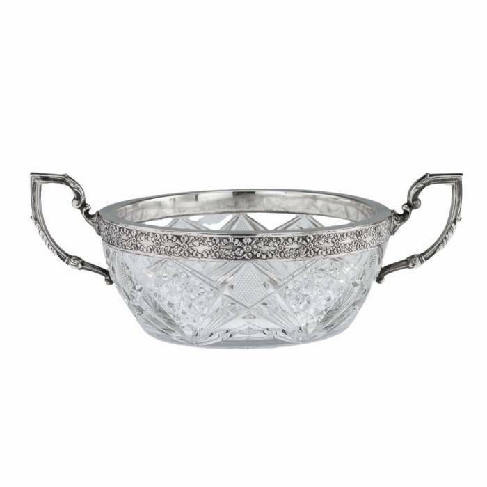 Russian Crystal Vase In Silver 15 Petersburg Artel photo furniture