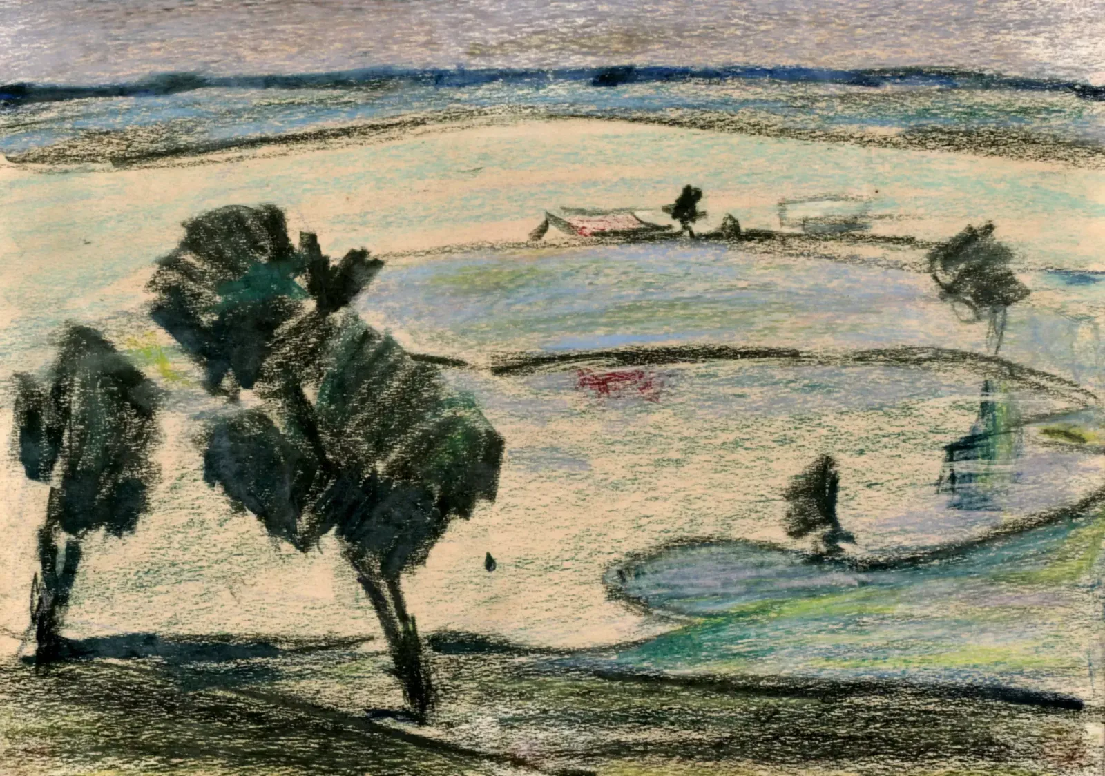 Aleksandrs Zviedris (1905   1993) Sketch For The Work "Summer".