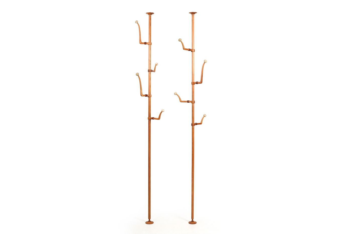 Rare Pair Of 1950s Sculptural Danish Jacket/Hat Stands By Harbo Sølvsten