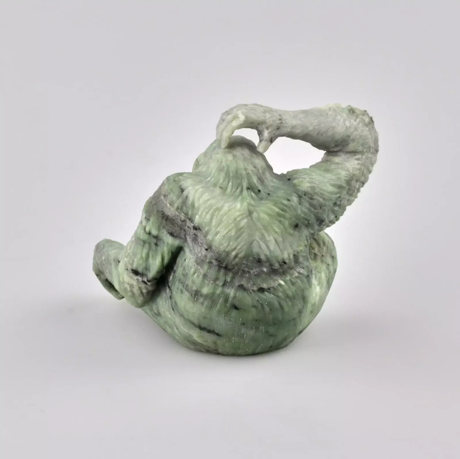 Stone Cut Miniature Orangutan In Faberge Style photo furniture