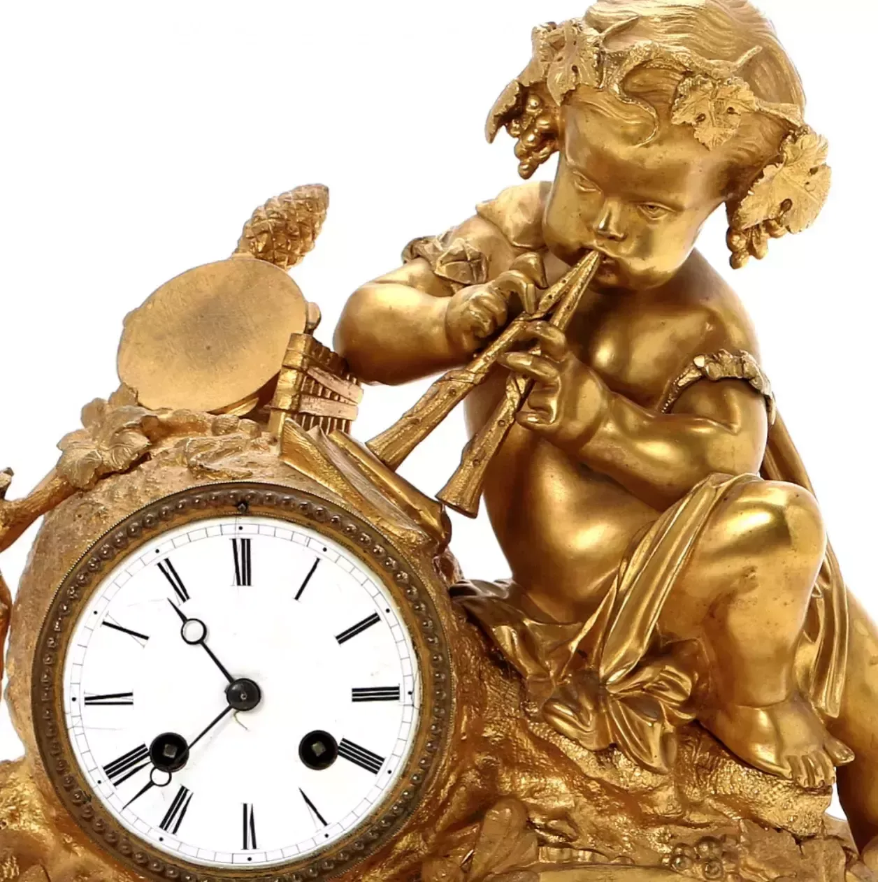 Mantel Clock Allegory Of Art   Music photo furniture