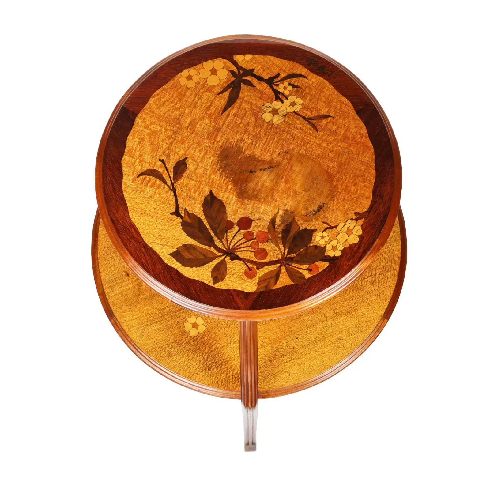 Art Nouveau Boudoir Table, Inlaid Wood. Louis Majorelle (1859 1926). photo furniture