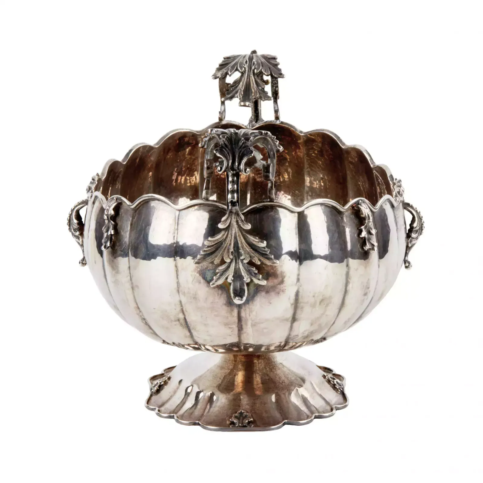 Silver Vase For Flowers Or Fruits. Gianni Bolletino. Gioletti. photo Home Decor