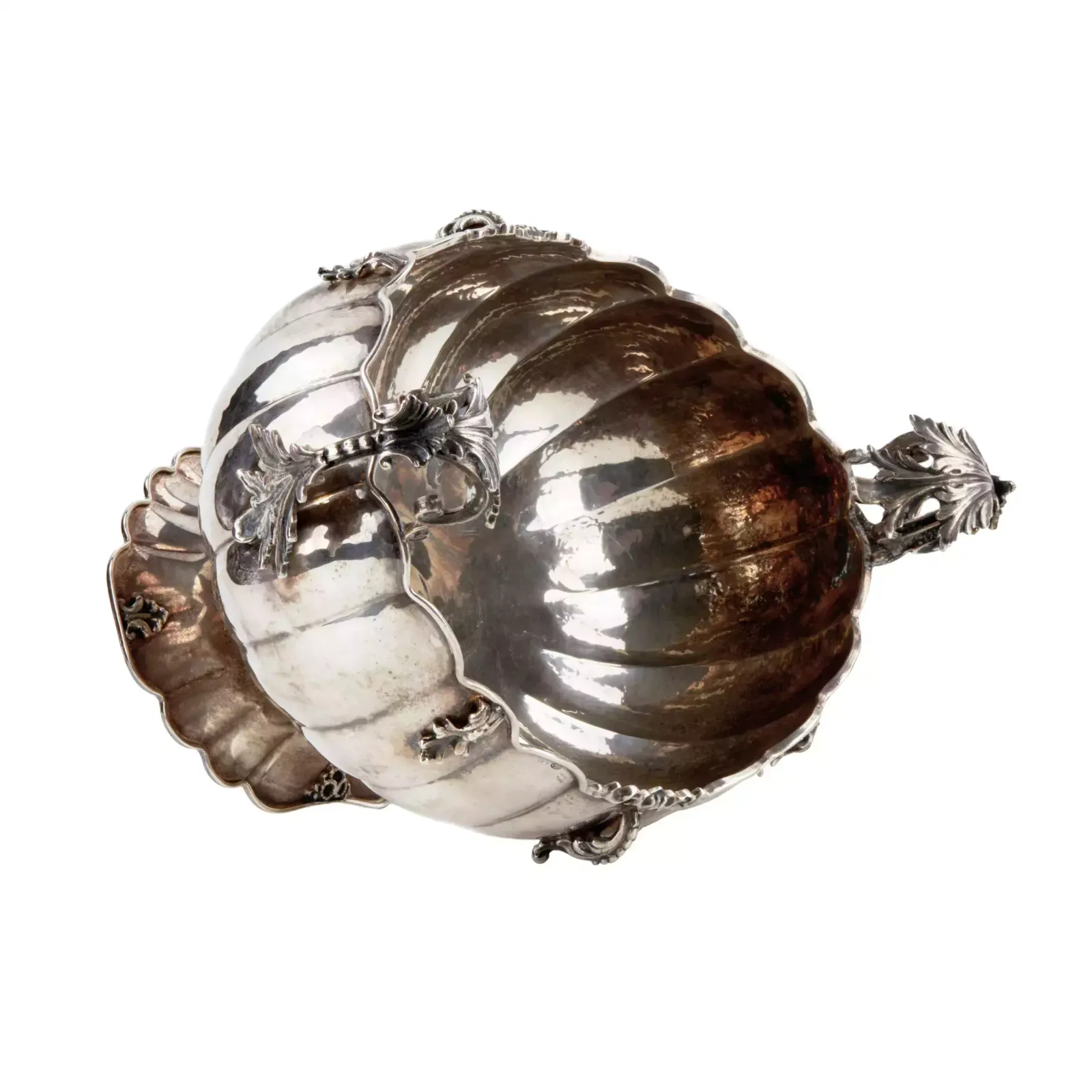 Silver Vase For Flowers Or Fruits. Gianni Bolletino. Gioletti. photo 1711.0