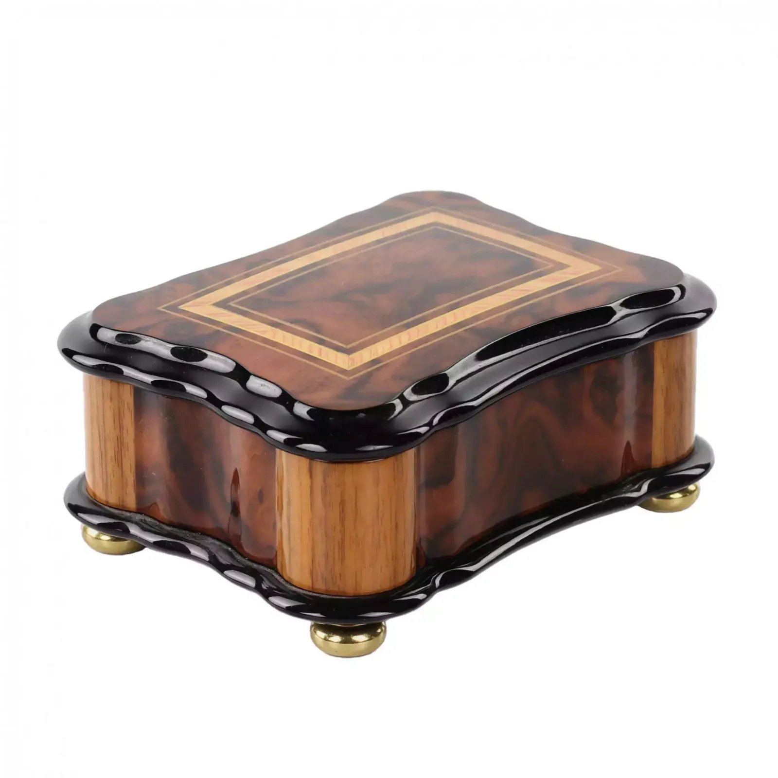 Small Reuge Music Box., 21st Century photo Home Decor
