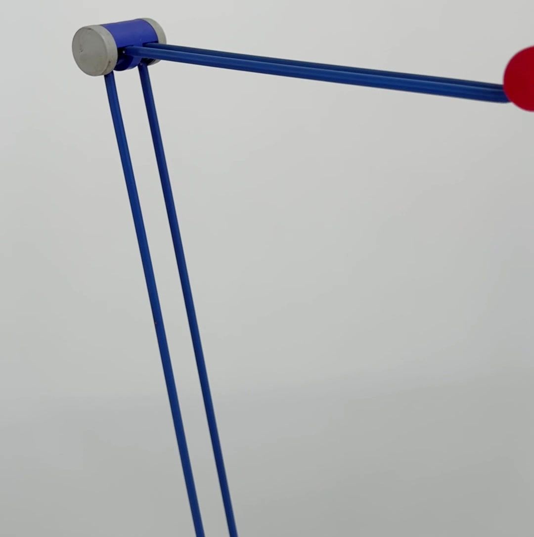 Lighting Red Desk Lamp By Lungean & Pellmann For Brilliant Leuchten Germany, 1980s photo