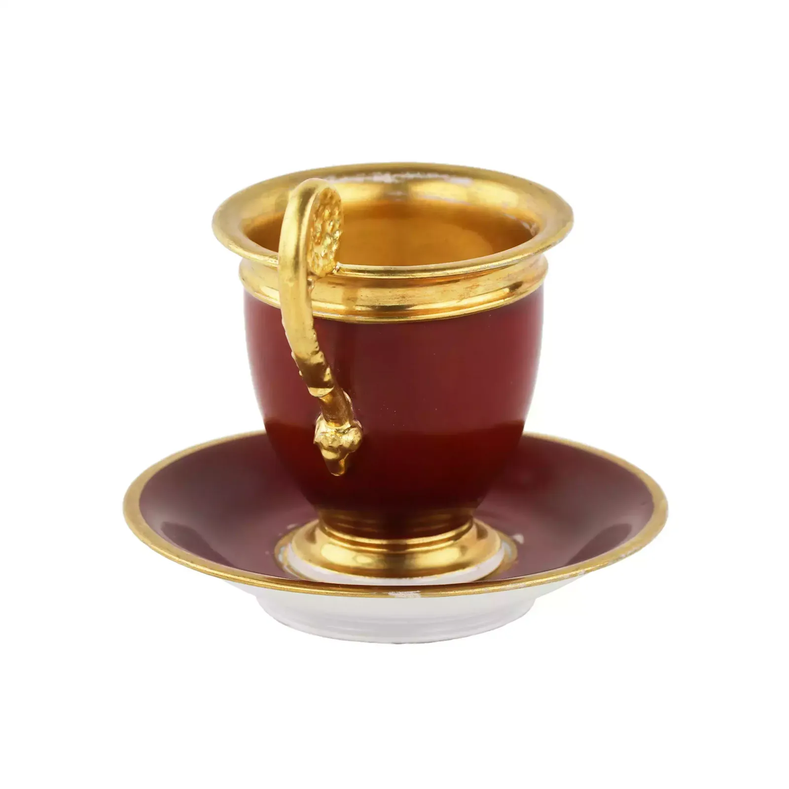 Porcelain Cup With Saucer. Popov Factory. Russia 1811 33 photo furniture