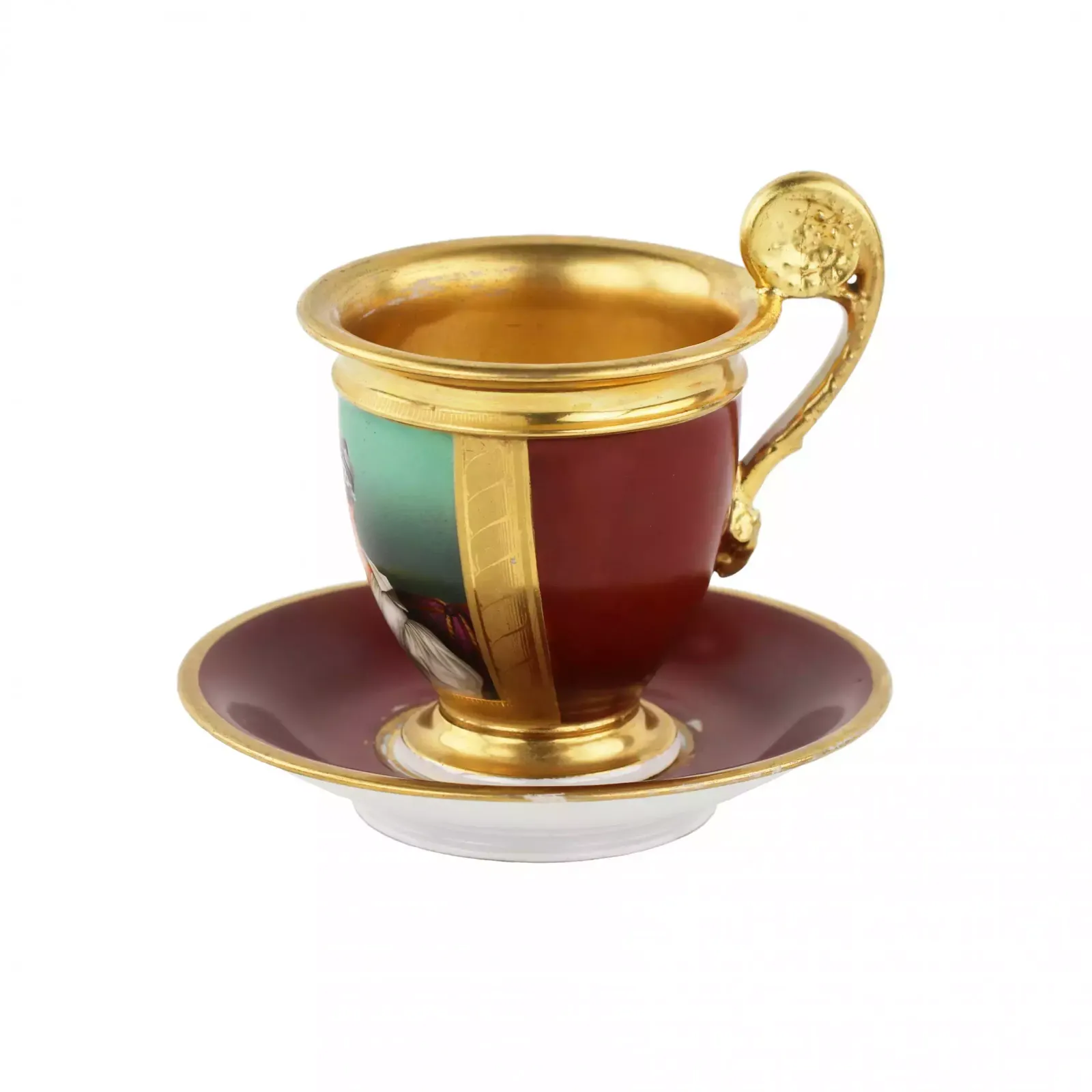 Porcelain Cup With Saucer. Popov Factory. Russia 1811 33 photo buy