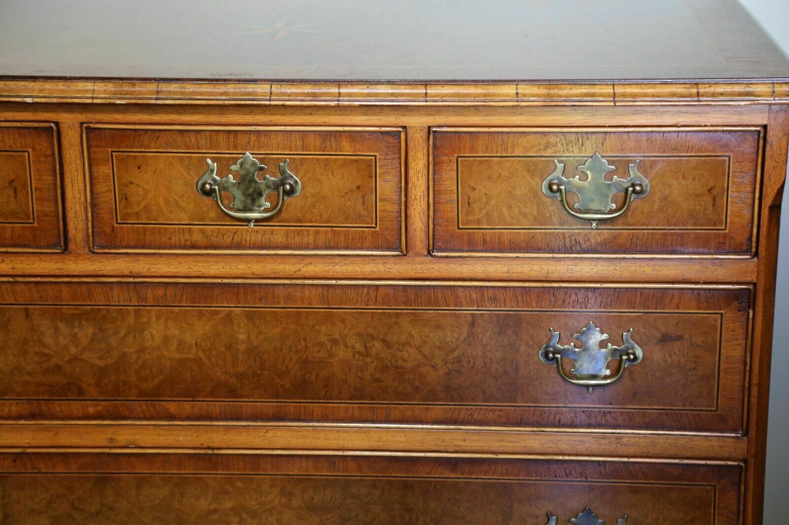 Georgian Style Burr Elm Chest Of Drawers photo Furniture