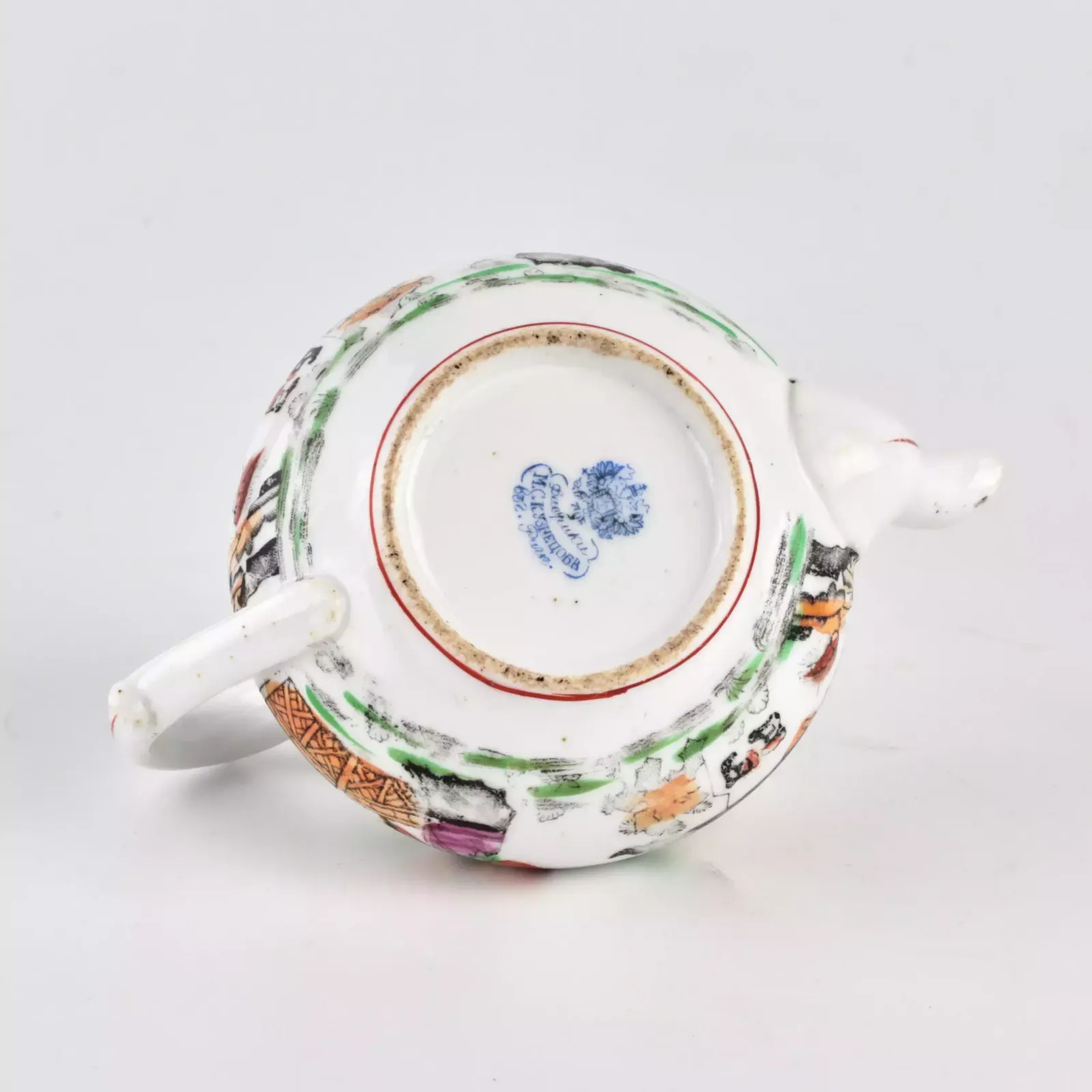 Kuznetsovs Porcelain Teapot., 1800s photo Home Decor