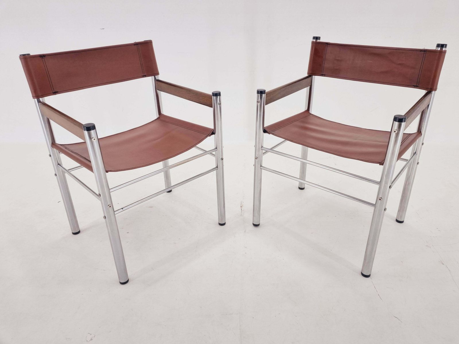 Pair Of Rare Midcentury Tubular Design Armchairs, Germany, 1970s £609.08per Set photo vinterior