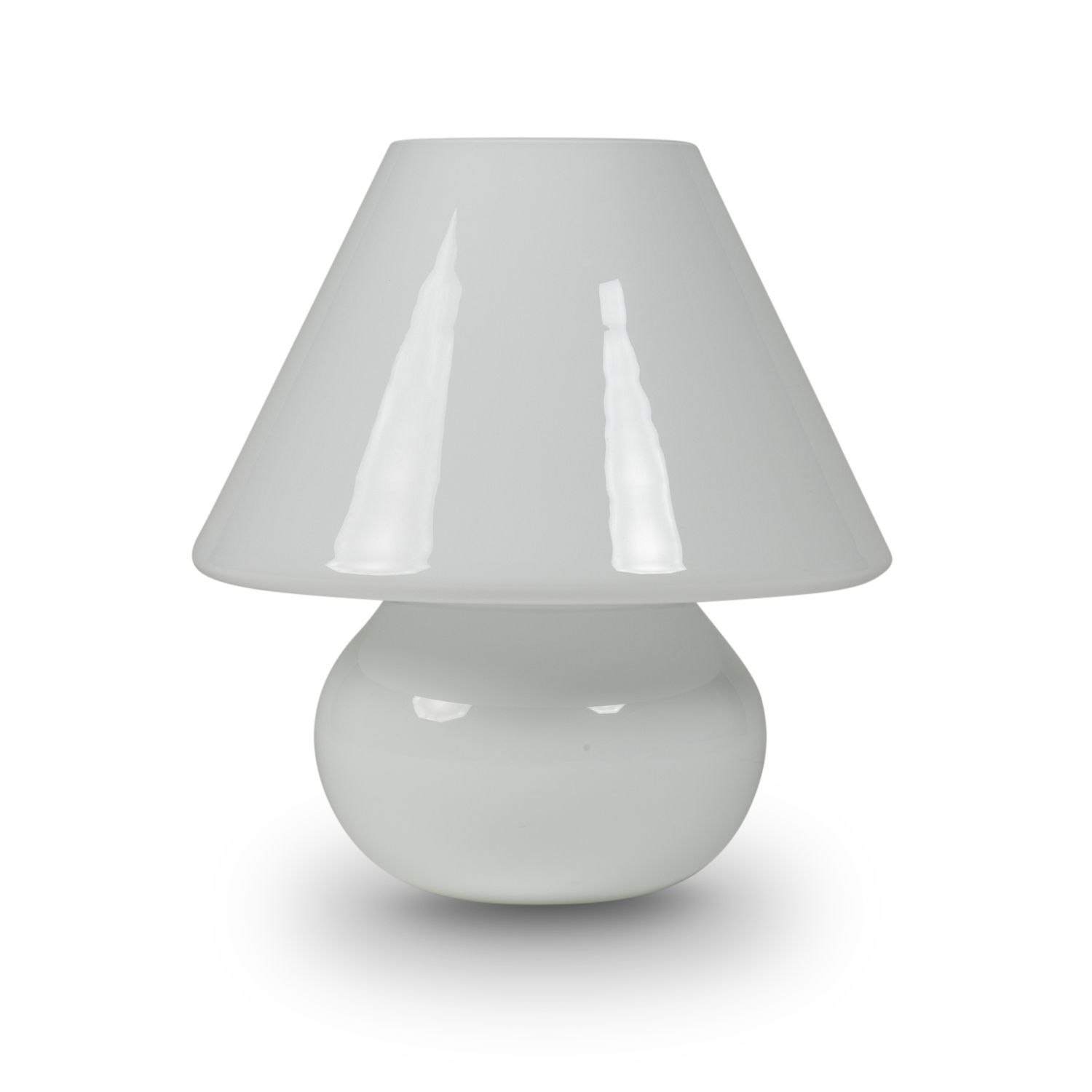 Pair Of White Opaline Lamps, 1990s photo Lighting