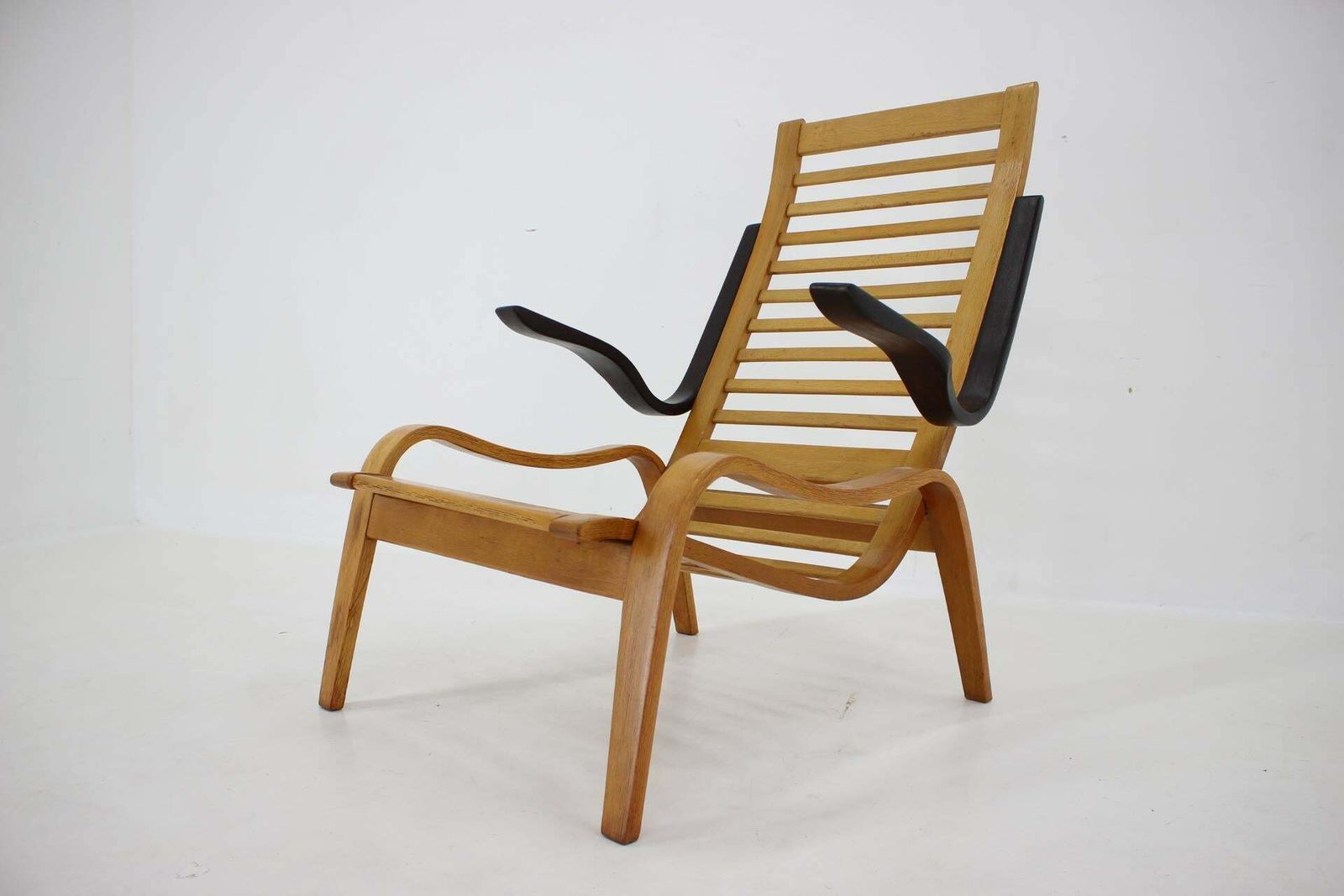 1960s Jan Vanek Beech Bentwood Armchair, Czechoslovakia photo 893.0