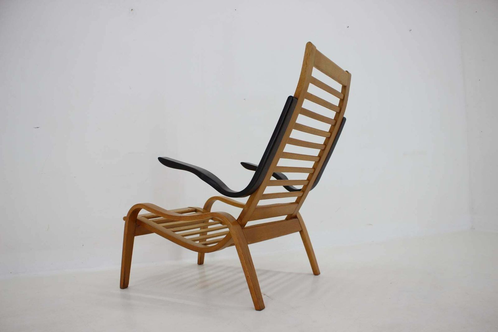 1960s Jan Vanek Beech Bentwood Armchair, Czechoslovakia photo buy