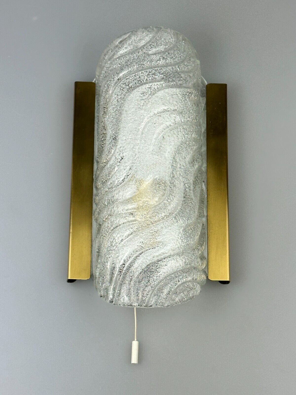 60s 70s Wall Lamp Fischer Leuchten Germany Wall Sconce Ice Glass Design photo furniture