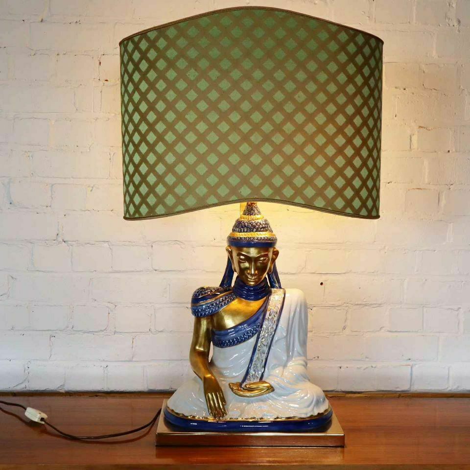 Italian Lamp By Societa Porcellane Artistiche Firenze, 1970s. photo vinterior