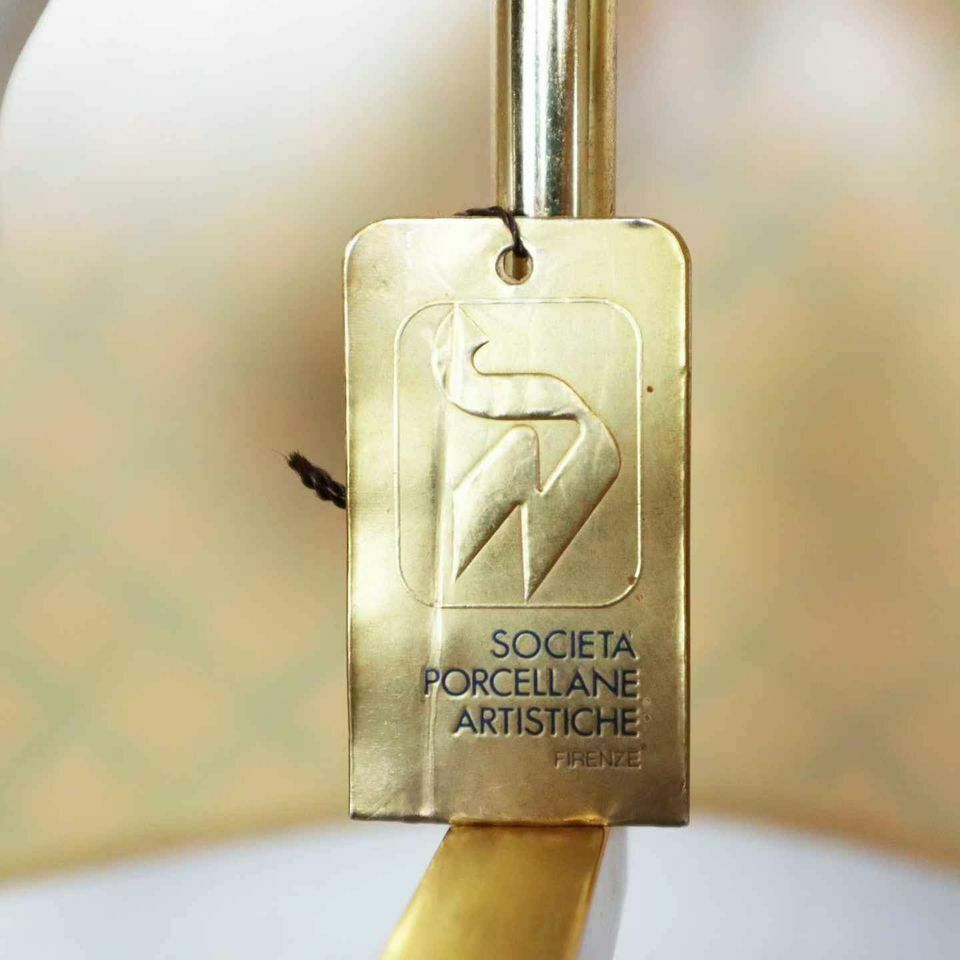 photo for sale Italian Lamp By Societa Porcellane Artistiche Firenze, 1970s.