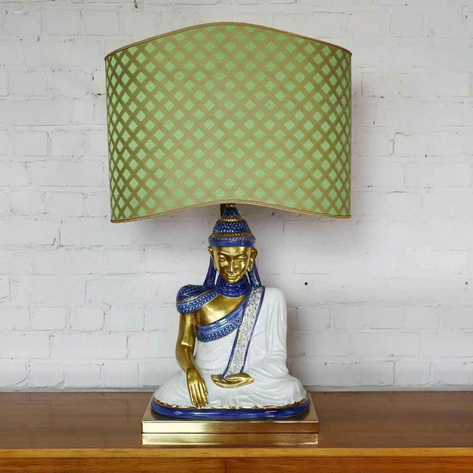 photo vinterior Italian Lamp By Societa Porcellane Artistiche Firenze, 1970s.