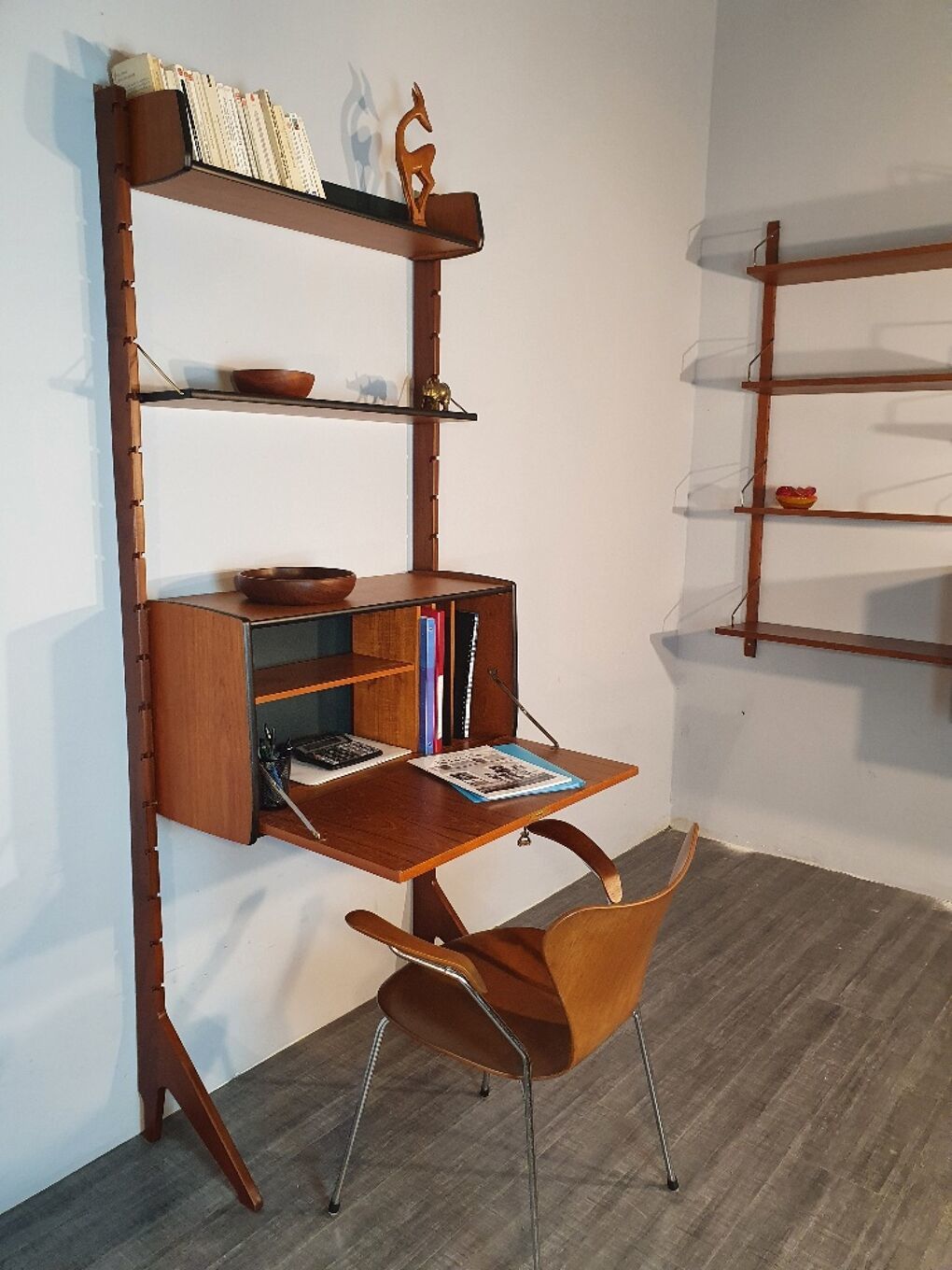 Norwegian Secretary Desk In Teak Model Ergo 1960s photo Furniture