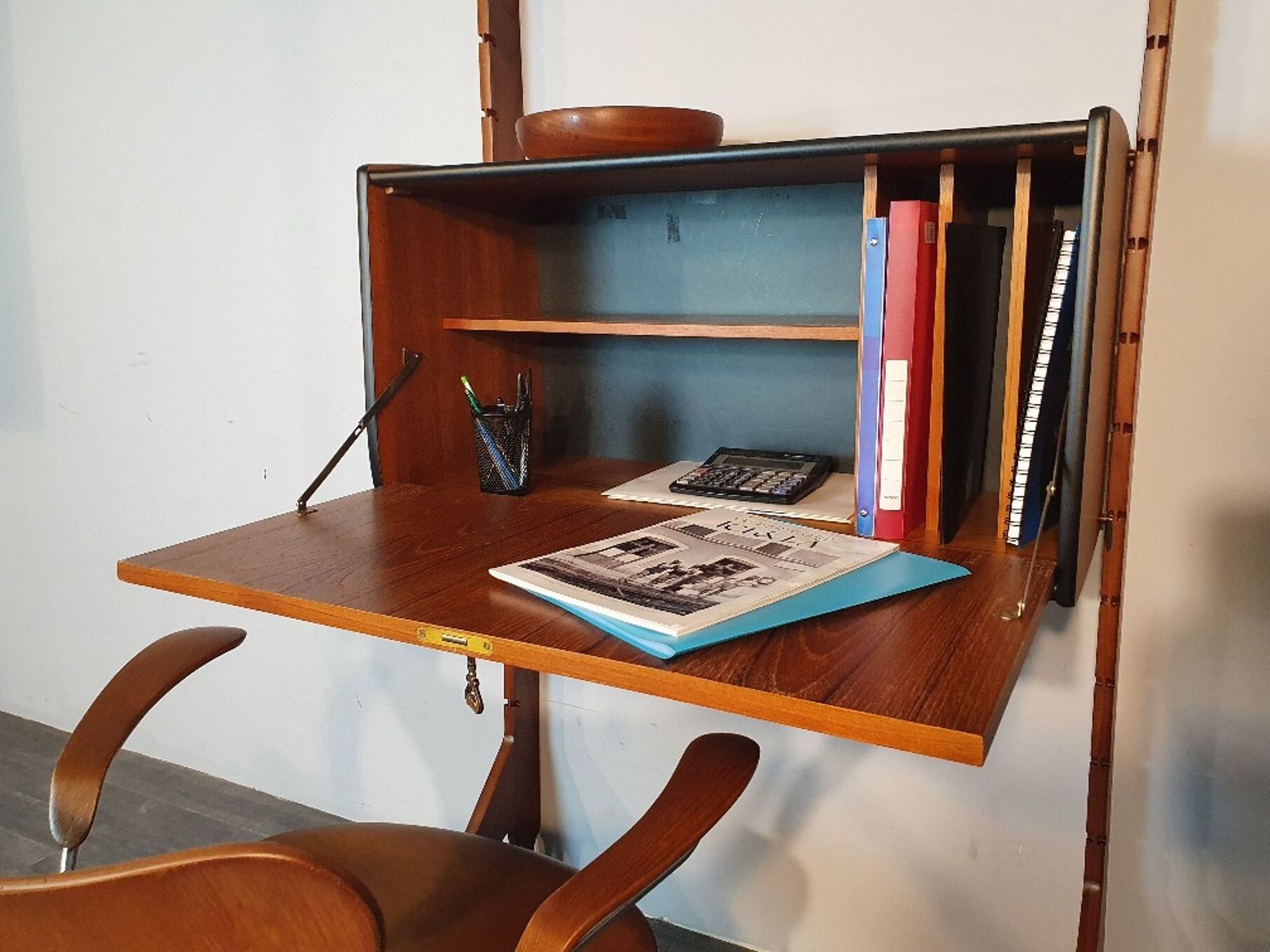 Norwegian Secretary Desk In Teak Model Ergo 1960s photo buy