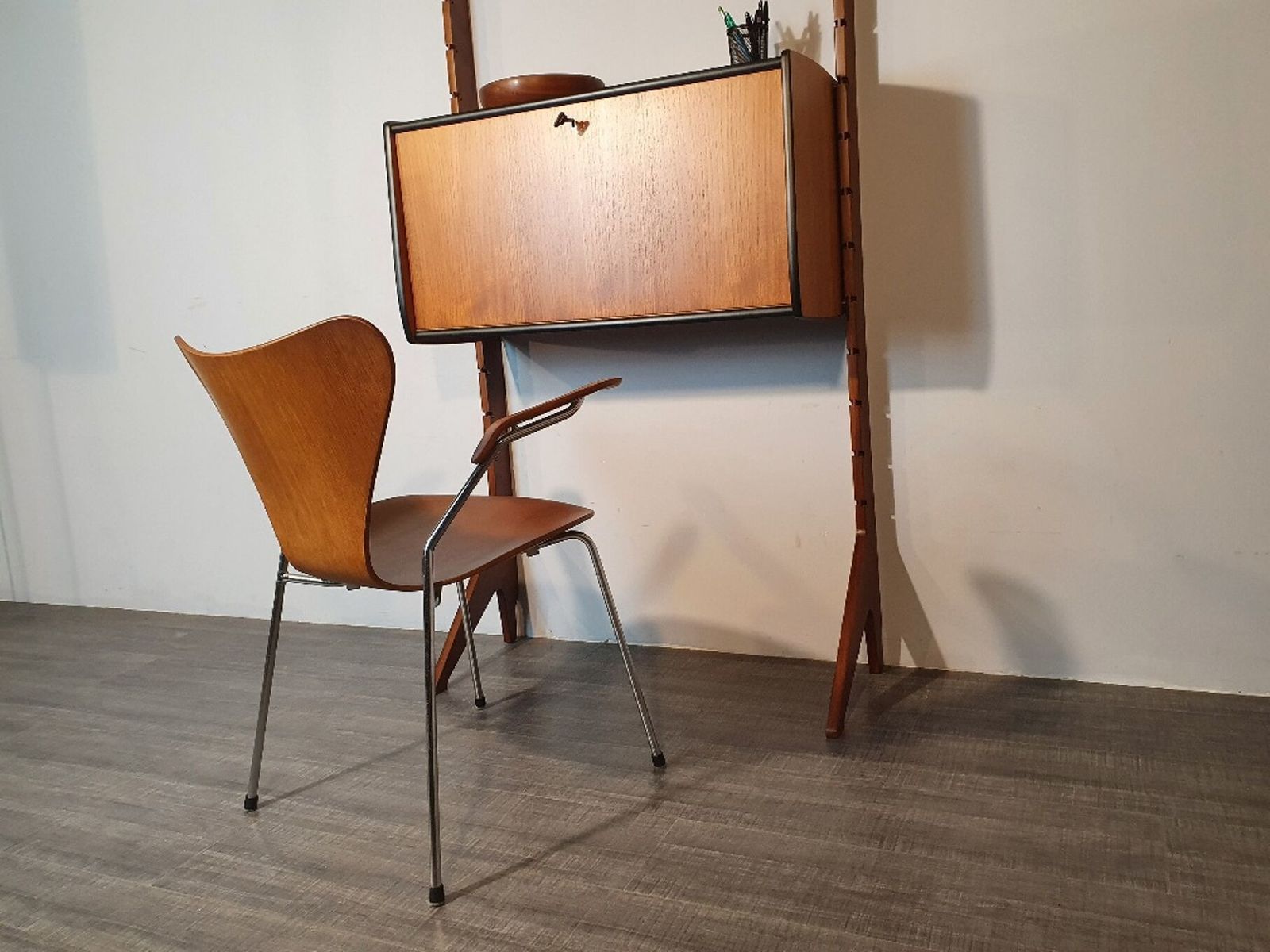 photo buy Norwegian Secretary Desk In Teak Model Ergo 1960s