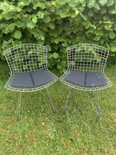 Pair Of Classic Harry Bertoia Knoll Side Chairs photo buy