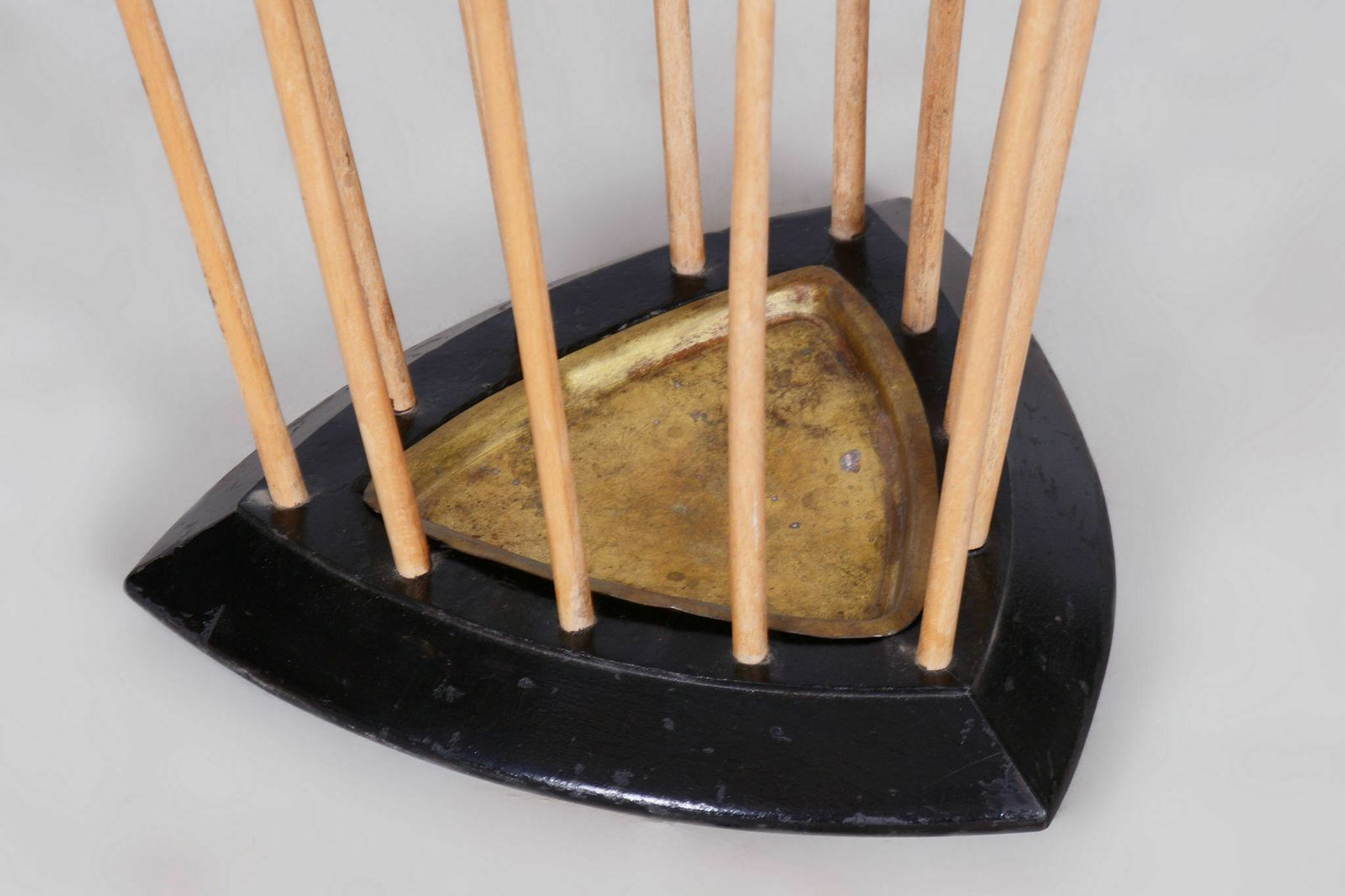 Restored Midcentury Beech Umbrella Stand, Revived Polish, Czechia, 1950s photo 400.0