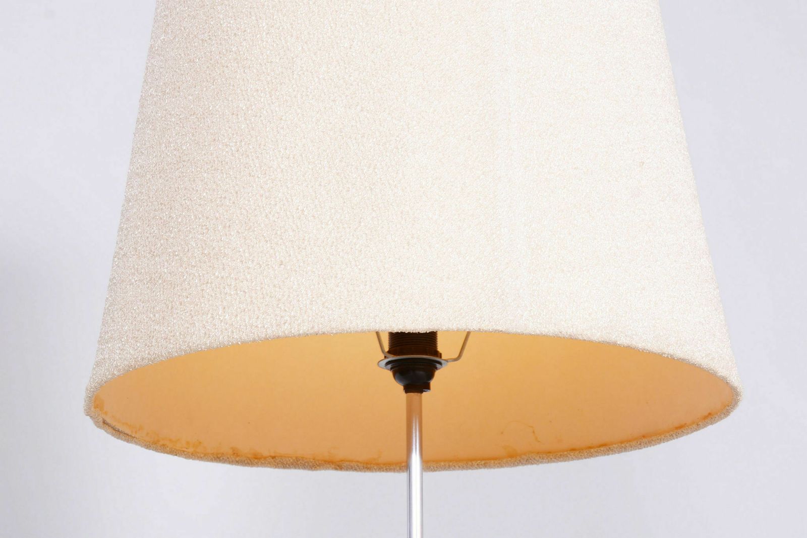Original Midcentury Floor Lamp, Palisandr, Chrome Plated Steel, Czechia, 1960s photo furniture