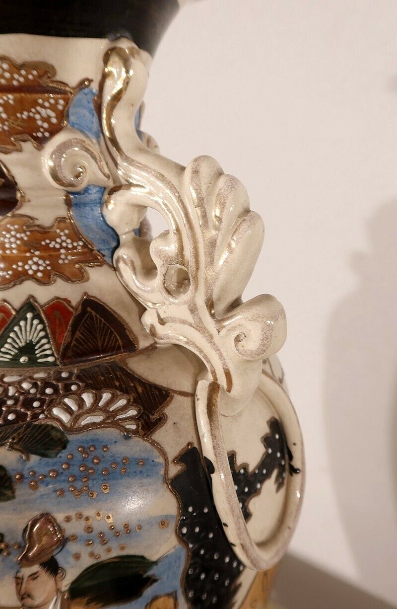 Important Baluster Porcelain Vase, Japan   Xxth photo vintage