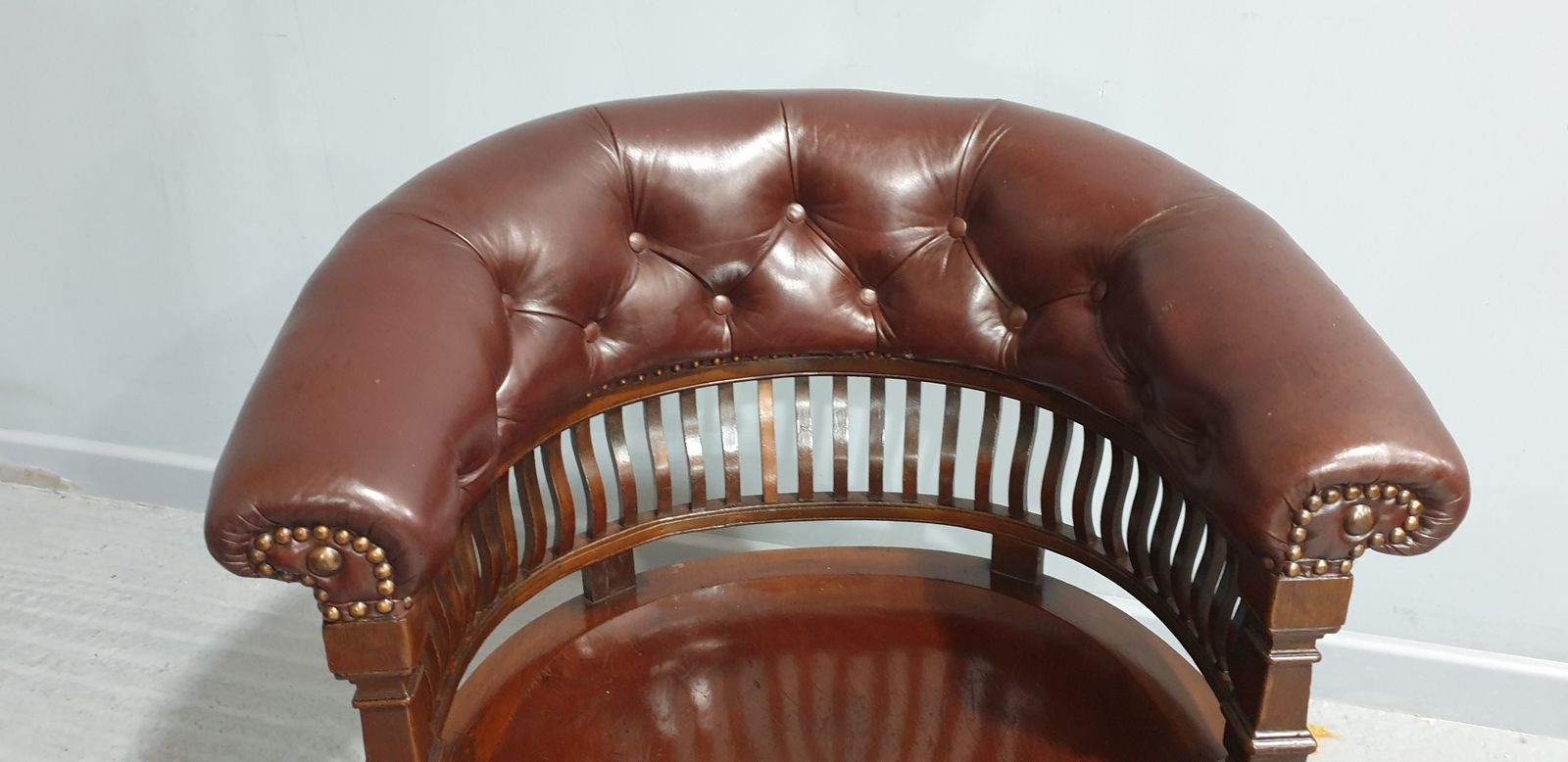 Victorian Mahogany Desk Chair, 1800s