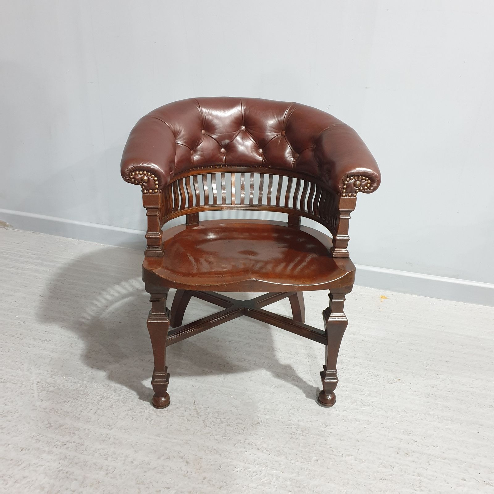 Victorian Mahogany Desk Chair, 1800s photo buy
