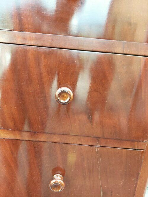 Victorian Flame Mahogany Semanier Chest photo Furniture
